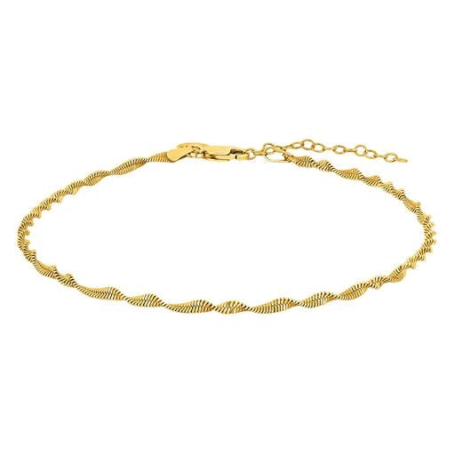SPRING52 ankelkæde i forgyldt sølv fra Nordahl Jewellery 23+4 cm